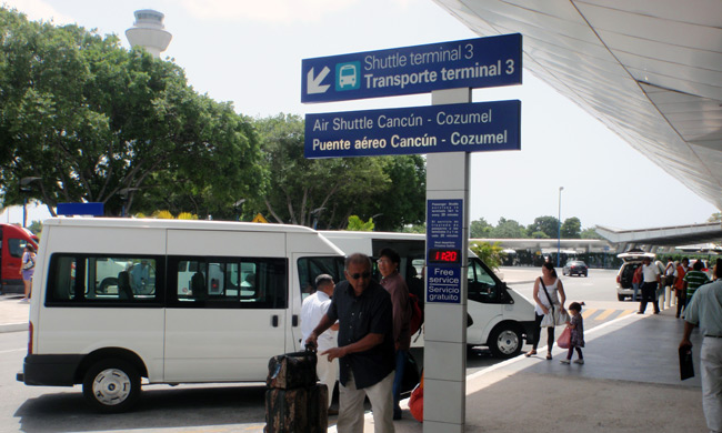 Free shuttle from Terminal 2 to Terminal 3